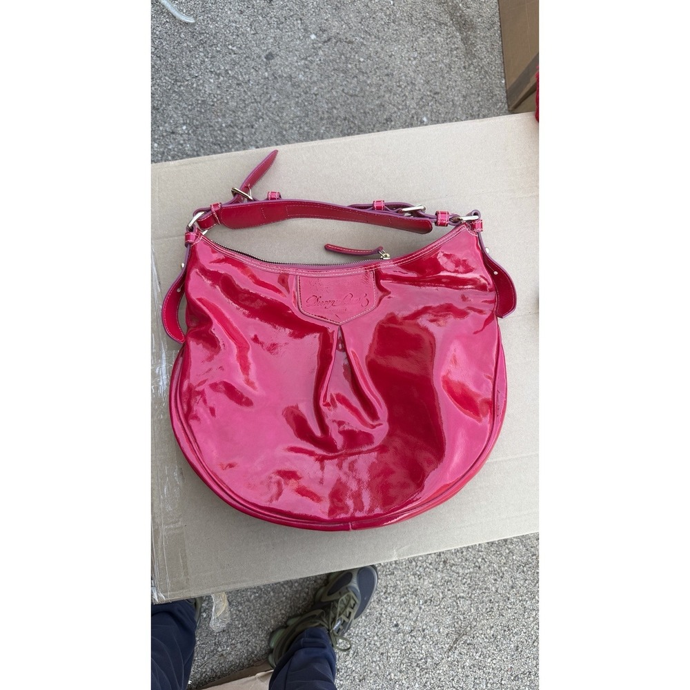 Dooney & Bourke Pink Patent Leather Hobo Shoulder Bag PH360 MJ